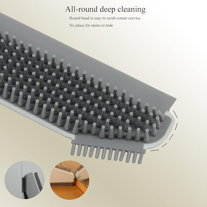 Multifunctional Cleaning Brush 2 Pcs Silicone Cleaning Brush Small Crevice