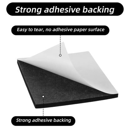 8Pcs Adhesive Foam Padding Sheets with Adhesive Backing - Closed Cell Neoprene Foam Sheet, Self Stick Insulation Anti Vibration Pads, Non-Slip Insulation Pads Vibration, 4" x 4" Neoprene Rubber Sheets