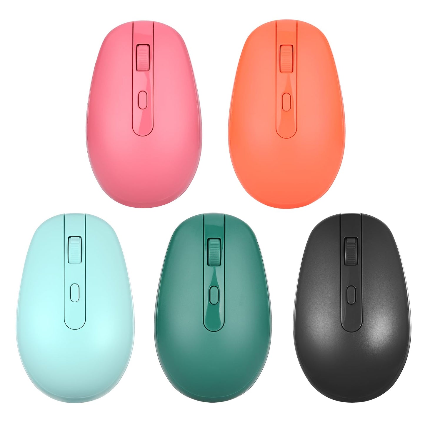 Rii Wireless Mouse RM700 2.4G Silent Mouse with USB Nano Receiver for Laptop,PC,Mac,Chromebook,Windows (Pink)