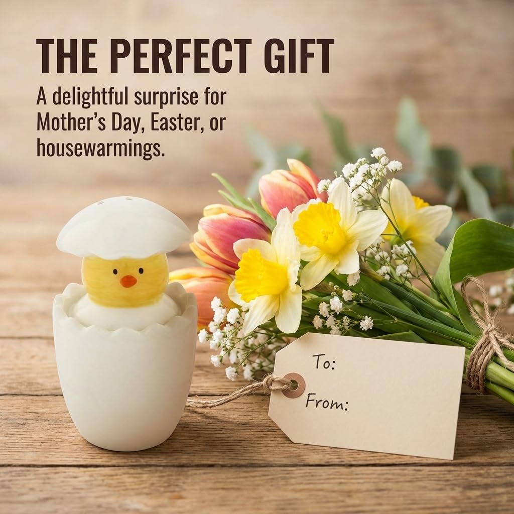 The Bridge Collection Hatching Spring Chick Easter Salt and Pepper Shakers