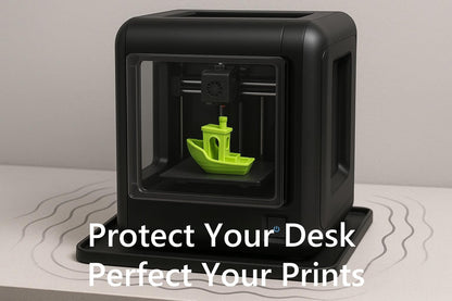 Frezonika 19.7x15.7 Silicone Base Mat Compatible with Flashforge, Comgrow, Elegoo, Bambulab and Most of 3D Printers, 3D Printer Vibration Anti-Slip Mat 3D Printer Accessories (19.7x15.7)