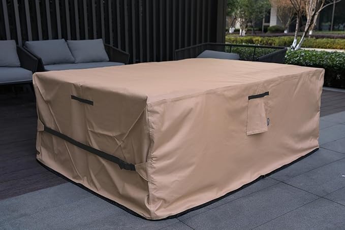 Patio Furniture Set Cover Waterproof Rectangular Heavy Duty 600D Outdoor
