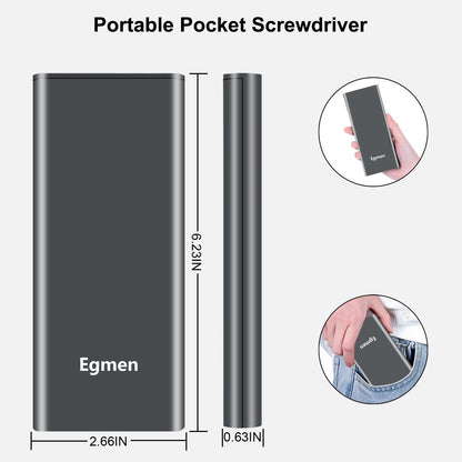 Egmen Precision Screwdriver Set, 25 in 1 Mini Magnetic Small Screwdriver Set Case for PC, Eyeglasses, Computer, Electronic, Watch Repair Kit with Phillips and Star Tiny Screw Driver
