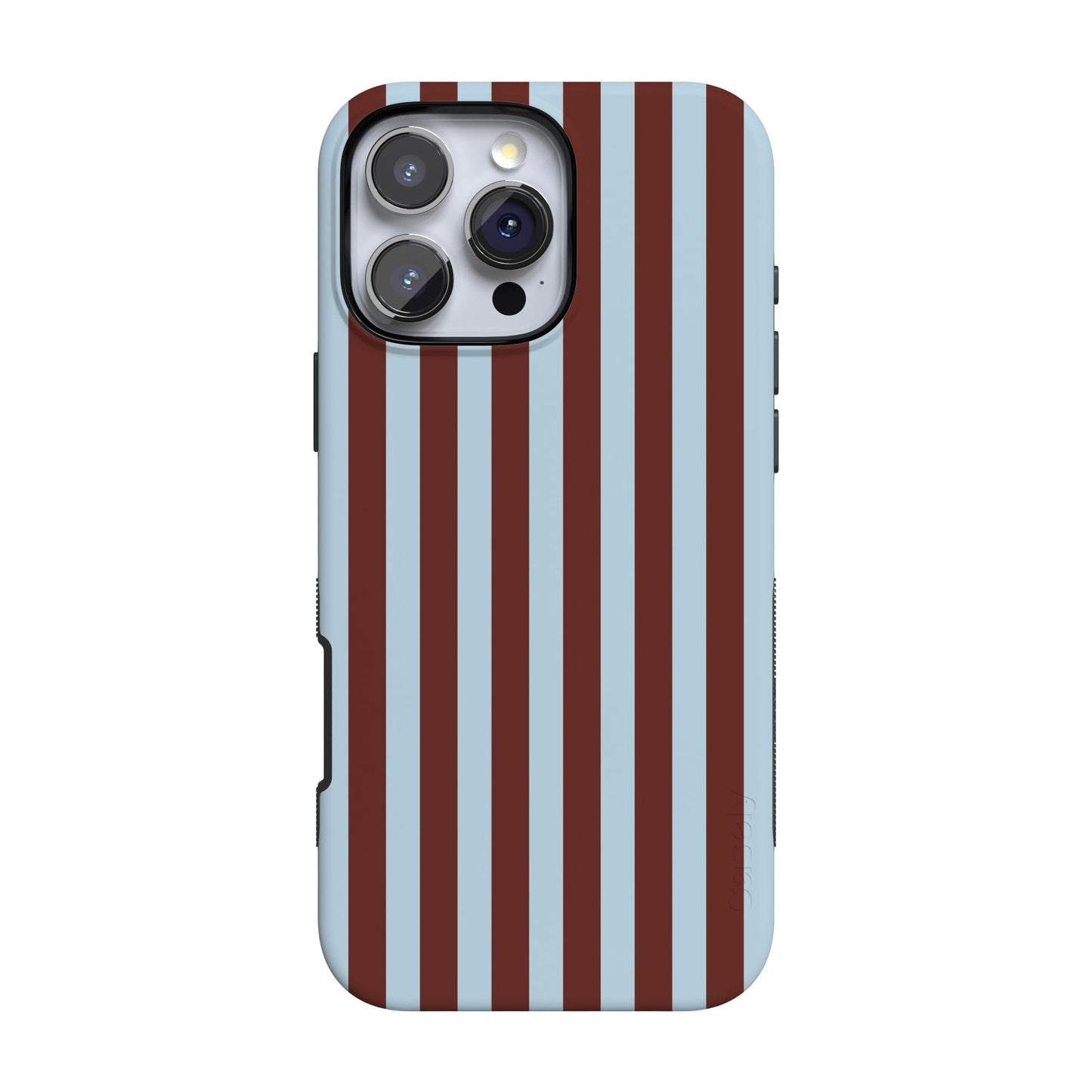 Casely iPhone 16 Pro Max Case | Blue Stripes | Sunday Best | Compatible with MagSafe | Bold Protective Design