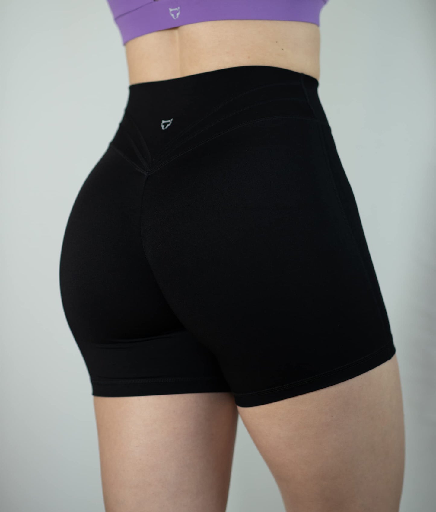 TomTiger Workout Shorts for Women High Waist Gym Fitness Running Yoga Bike Active Exercise Women's Short Tummy Control 5" (L, Black)