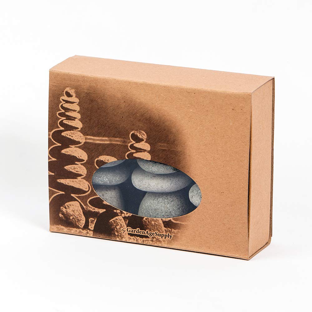 Natural River Mini Rock Cairn Stone Stacked Zen Garden Decoration Stone Set of 3 with Gift Box