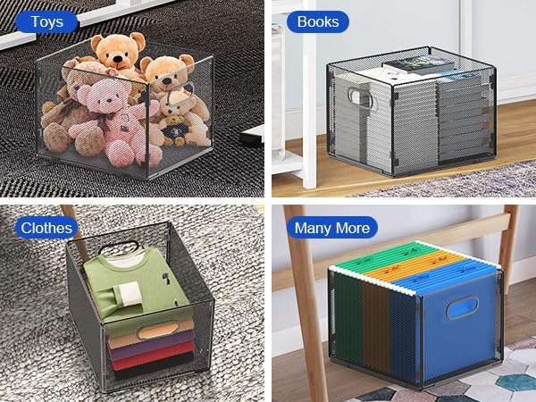 samstar 2 Pack Hanging File Organizer, Mesh File Folder Box Filing Box File