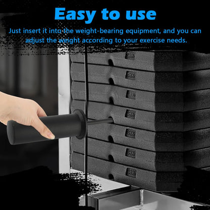 Meirivrn Reinforced Weight Stack Pin 60kg/132lbs Max Load Capacity Weight Stack Extender Pin Strength Training Equipment for Cable Machines & Home Gym - 10mm x 110mm