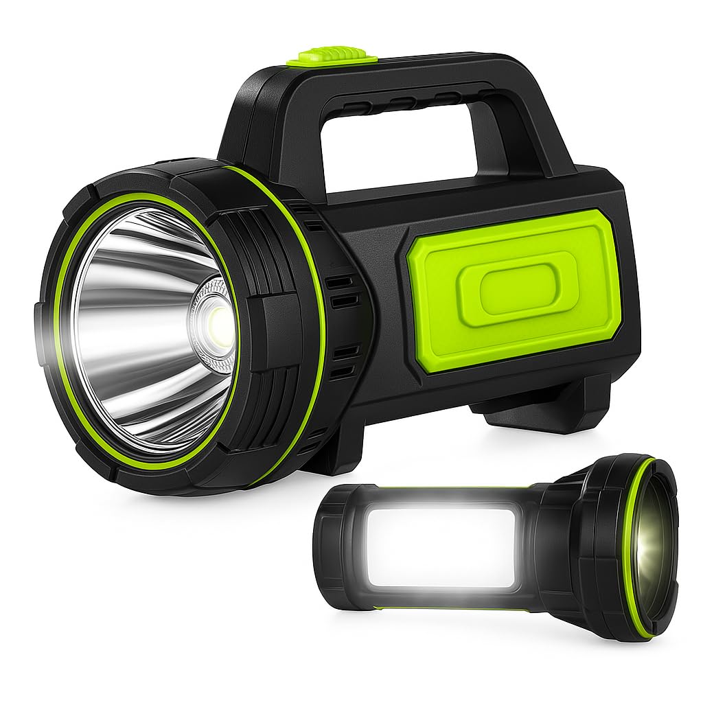 NIANPU Ultra-Bright LED Rechargeable Torch – 1000LM Handheld Flashlight 1200mAh, 2 Modes, Compact & Waterproof (IPX5) – Perfect for Camping, Outdoor Activities & Emergency Use