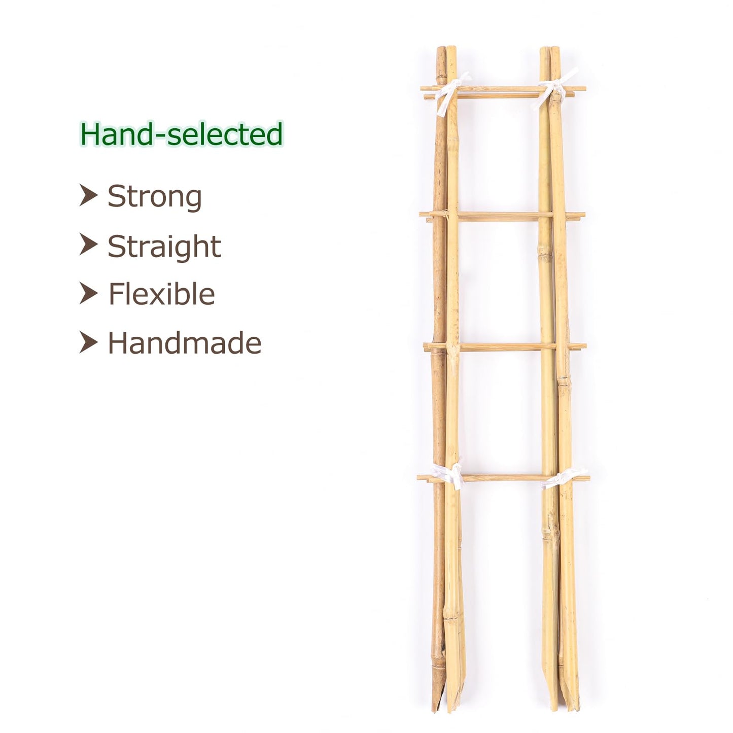 Cambaverd 24 Inch Trellis for Potted Plants, 3 Pack Bamboo Trellis Indoor, Natural Garden Trellis for Climbing Plant Monstera Hoya Vegetables and Fruits