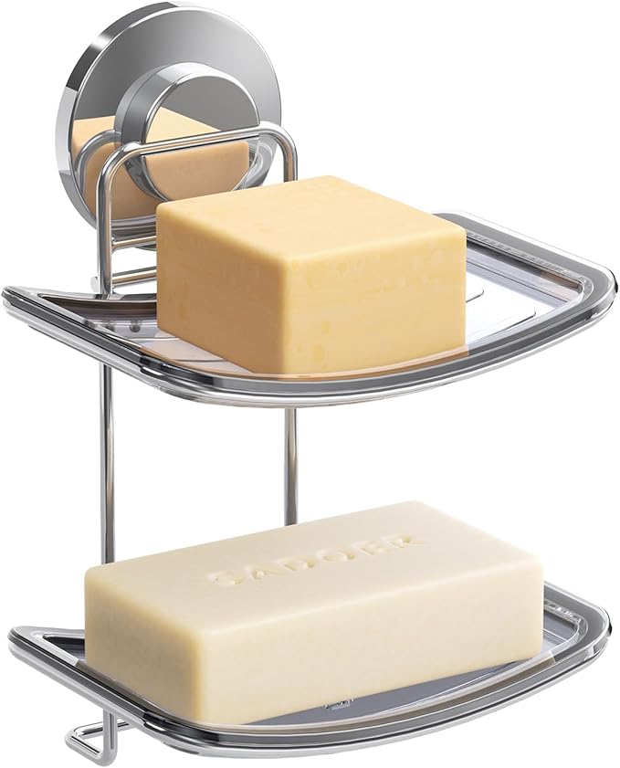 LEVERLOC Soap Dish Holder Suction Cup