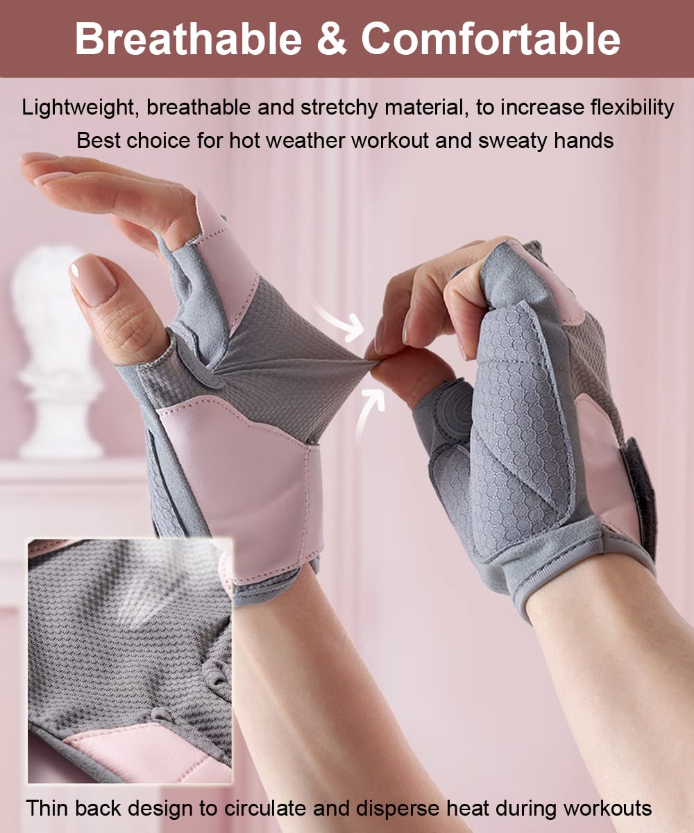 Workout Gloves - Gym & Fitness Gloves for Women, Hand Protection for Working Out