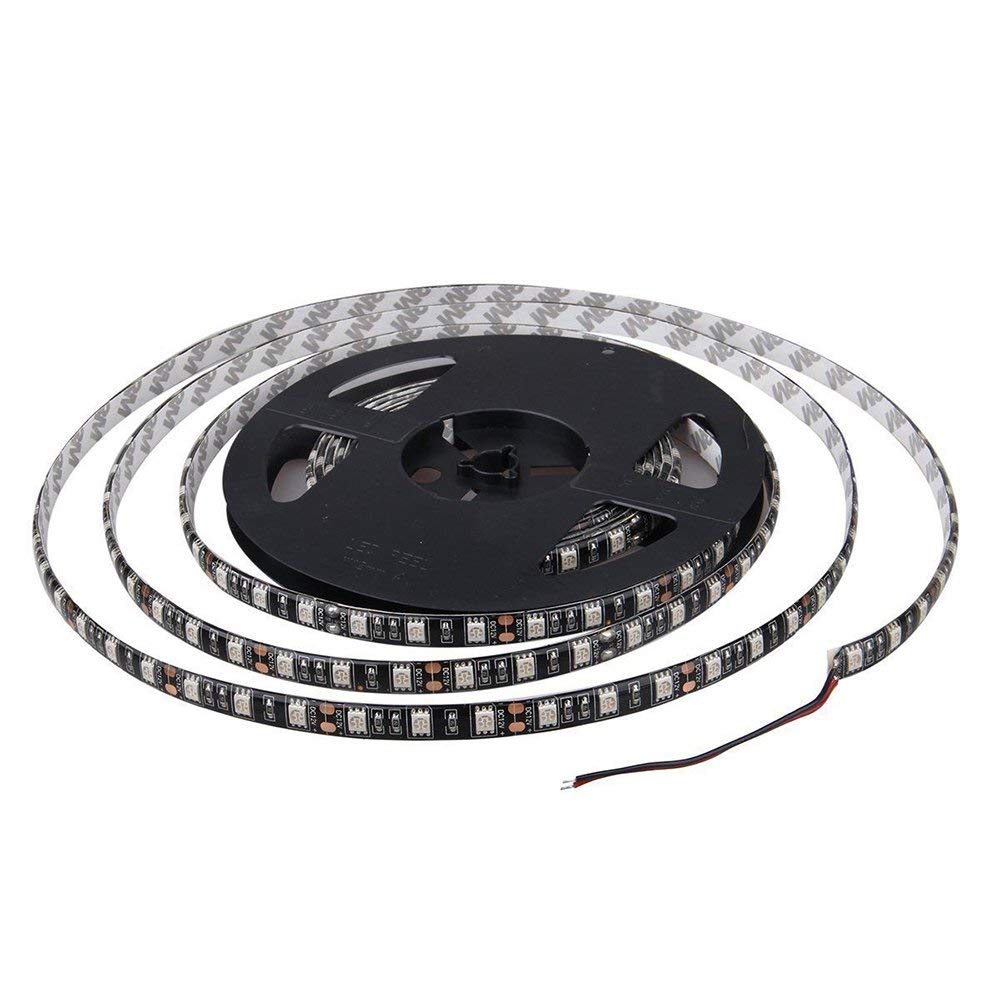 SOCAL-LED LIGHTING 5M 16.4ft Green Flexible LED Strip High Power Bright 300 SMD 5050 with Double Side Tape, IP65 Waterproof, Cuttable, Black PCB