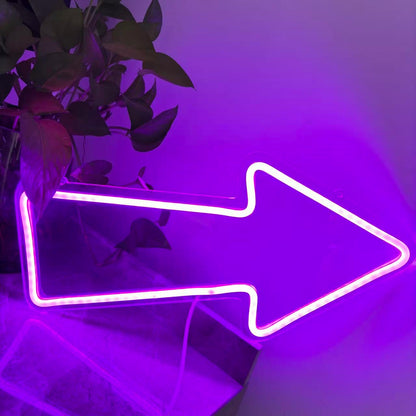 Arrow neon sign, Arrow led sign, light up sign Neon sign for business Light up sign business