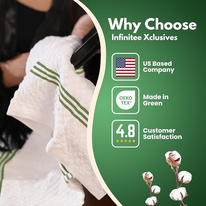 Infinitee Xclusives 100% Cotton Kitchen Towels
