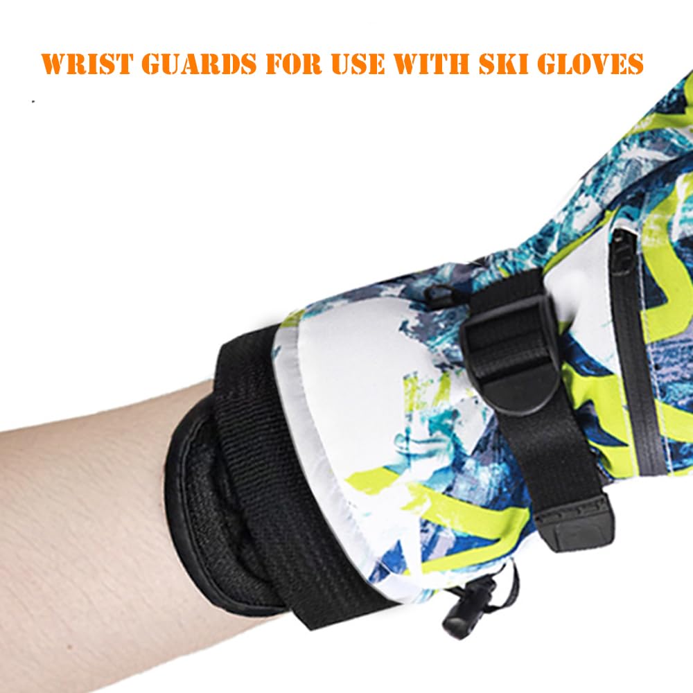 ERUMEI Pro Wrist Guards for Snowboarding and Skateboarding, Sport Protection Brace Gloves (S)