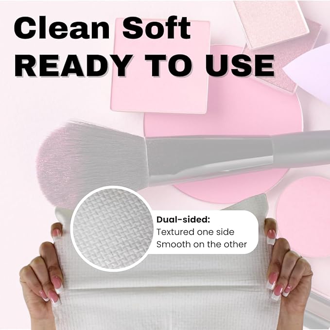 Large Disposable Face Towels, Facial Wipes, Super Soft and Thick Shaving Face