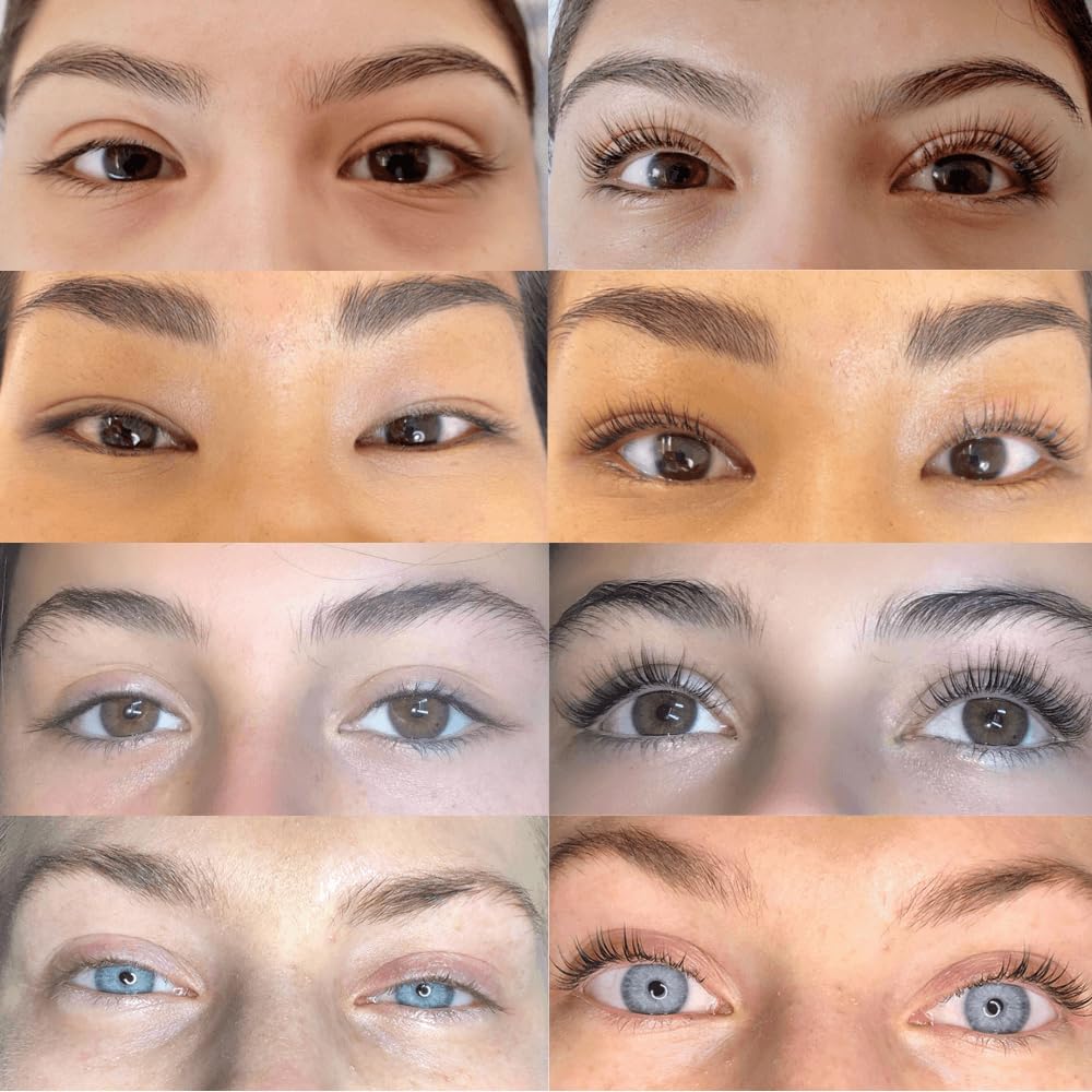 Luxe Cosmetics - Lash Lift Kit - Complete Set for Eyelash Lifting - New Pro Version - Easy to Apply and Long Lasting Finish - Professional Results up to 8 Weeks from Home- Includes 3 Applications
