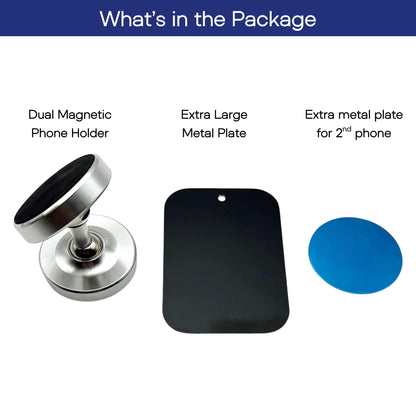Gym Dual Magnetic Phone Mount & Holder. Attaches magnetically to Metal Surface