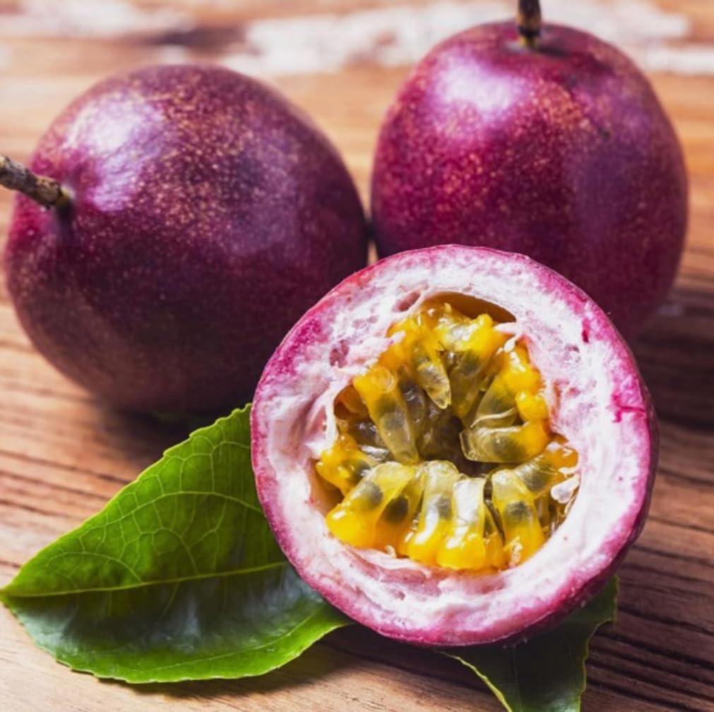 30PCS Passion Fruit Seeds Tropical Climbing Vine Outdoor Indoor Home Garden Plant Seeds Heirloom