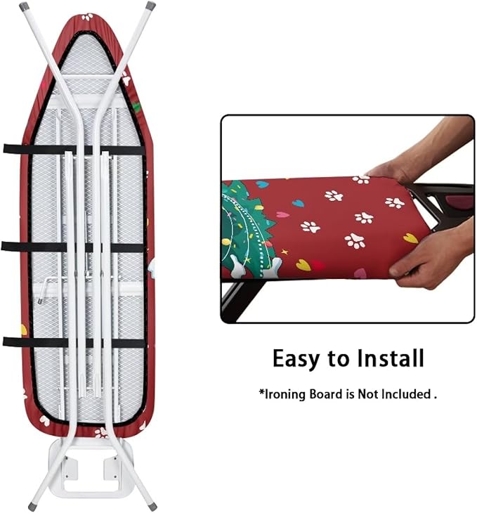 Cat Christmas Iron Board Cover Dust Cover Extra Wide Ironing Board Cover