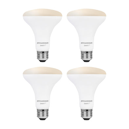 SYLVANIA Wifi LED Smart Light Bulb, 60W Equivalent Full Color and Tunable White A19, Dimmable, Compatible with Alexa and Google Home Only - 4 Pack (75674)