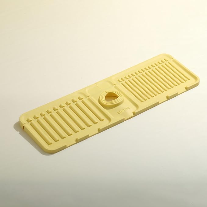 Sink Faucet Absorbing Mat, Kitchen Sink Splash Guard Longer Silicone Sink