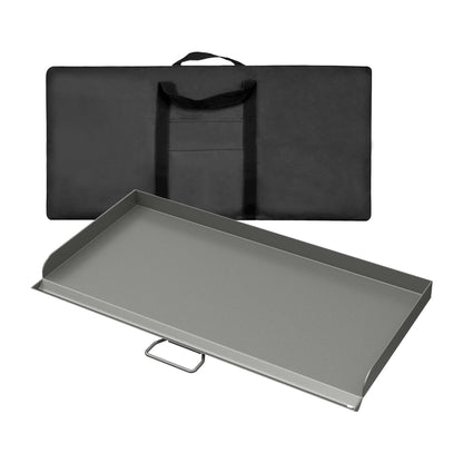Professional Flat Top Steel Griddle for Camp Chef,Accessories for Camp Chef GB90D, TB90LW, TB90, TB90LWG, TB90LWG15, SPG90B, CCH3 Model Stoves,16'' x 38'' Griddle with Carry Bag