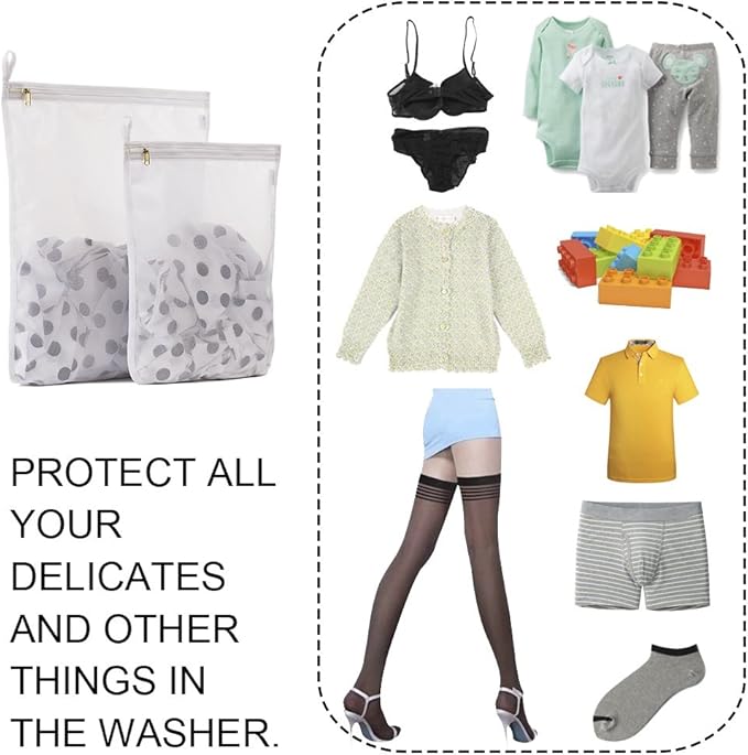 TENRAI Delicates Laundry Bags, Bra Fine Mesh Wash Bag