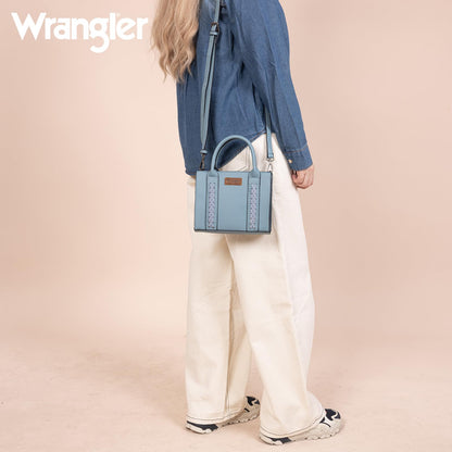 Wrangler Mini Tote Bag for Women Cute Small Satchel Purse Top-handle Handbag with Strap