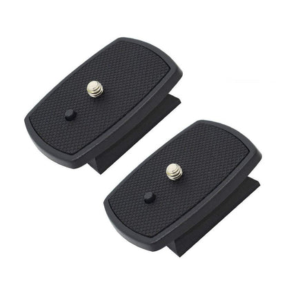 Harwerrel 2 Pack Tripod Quick Release Plate Camera Mount Adapter Replacement for Amazon Basics 60" Velbon CX-444 CX-888 CX-460 CX-460mini CX-470 CX-570 CX-690 DF-50 VCT-D580RM VCT-D680RM VCT-R640