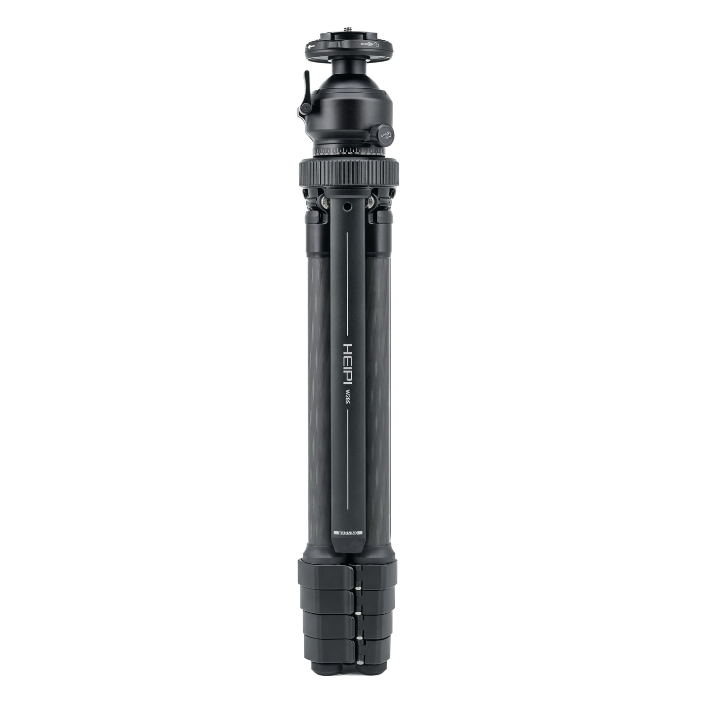 HEIPI Travel Tripod Camera Stand Portable Carbon Fiber Lightweight Tripod 360 Degree Horizontal Panning Vertical Tilting Ball Head Quick-Release Arca-Swiss Mount - W28S (with KF50-Q)