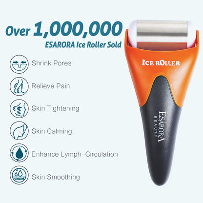 ESARORA Ice Roller for Face & Eye, Puffiness, Migraine, Pain Relief and Minor Injury, Skin Care Products