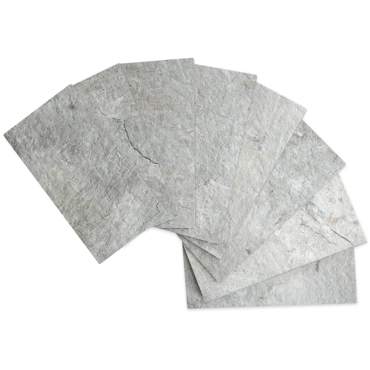 AULIGET 4 Pieces Mountain Rock Peel and Stick Backsplash Wall Tile, 3" x 6" PVC Faux Stone Stick on Tiles for Backsplash Kitchen and Bathroom, 4 Pieces