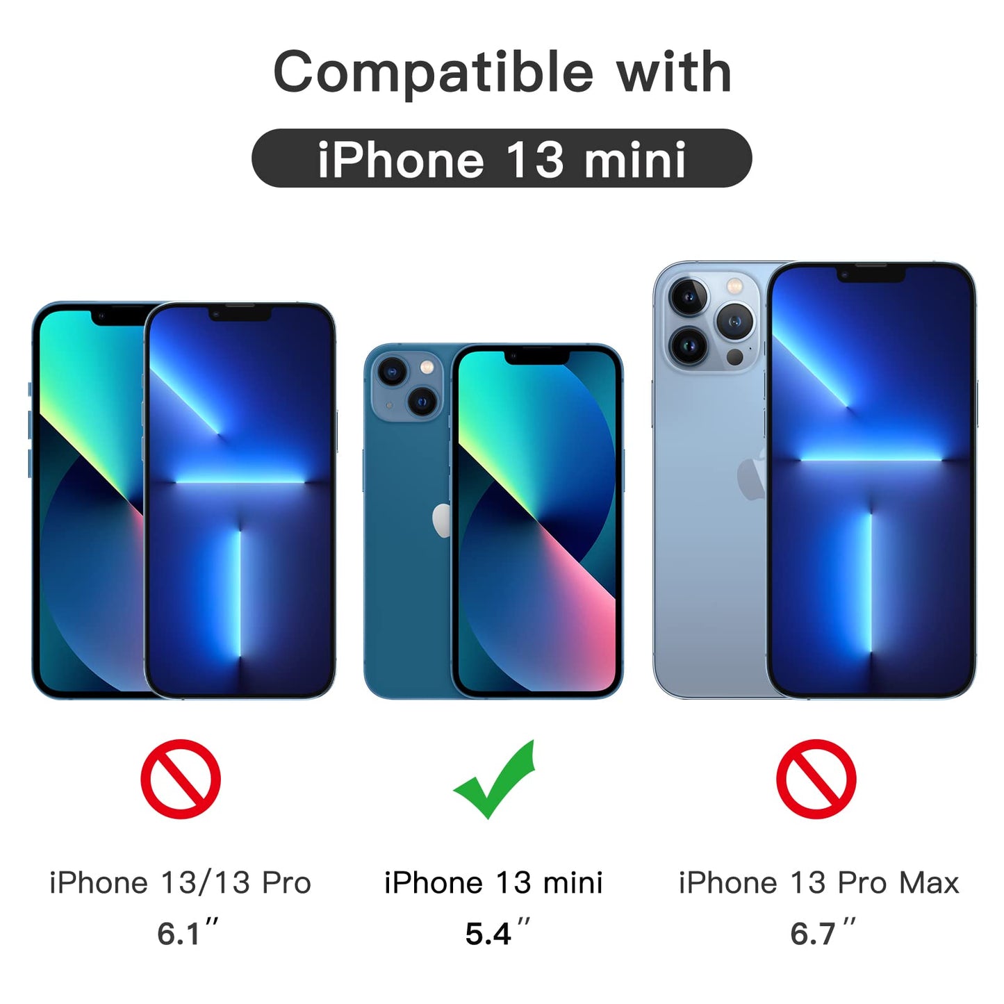 JETech Full Coverage Screen Protector for iPhone 16e 2025, iPhone 13/13 Pro 6.1-Inch, Tempered Glass Film with Easy Installation Tool, Case-Friendly, HD Clear, 3-Pack