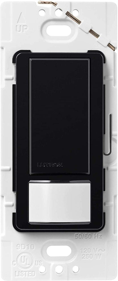 Lutron Maestro Motion Sensor Light Switch Indoor for Bathroom, Garage, Laundry Room, Any Bulbs, Occupancy Vacancy Sensor, Single-Pole, MS-OPS2-WH, White