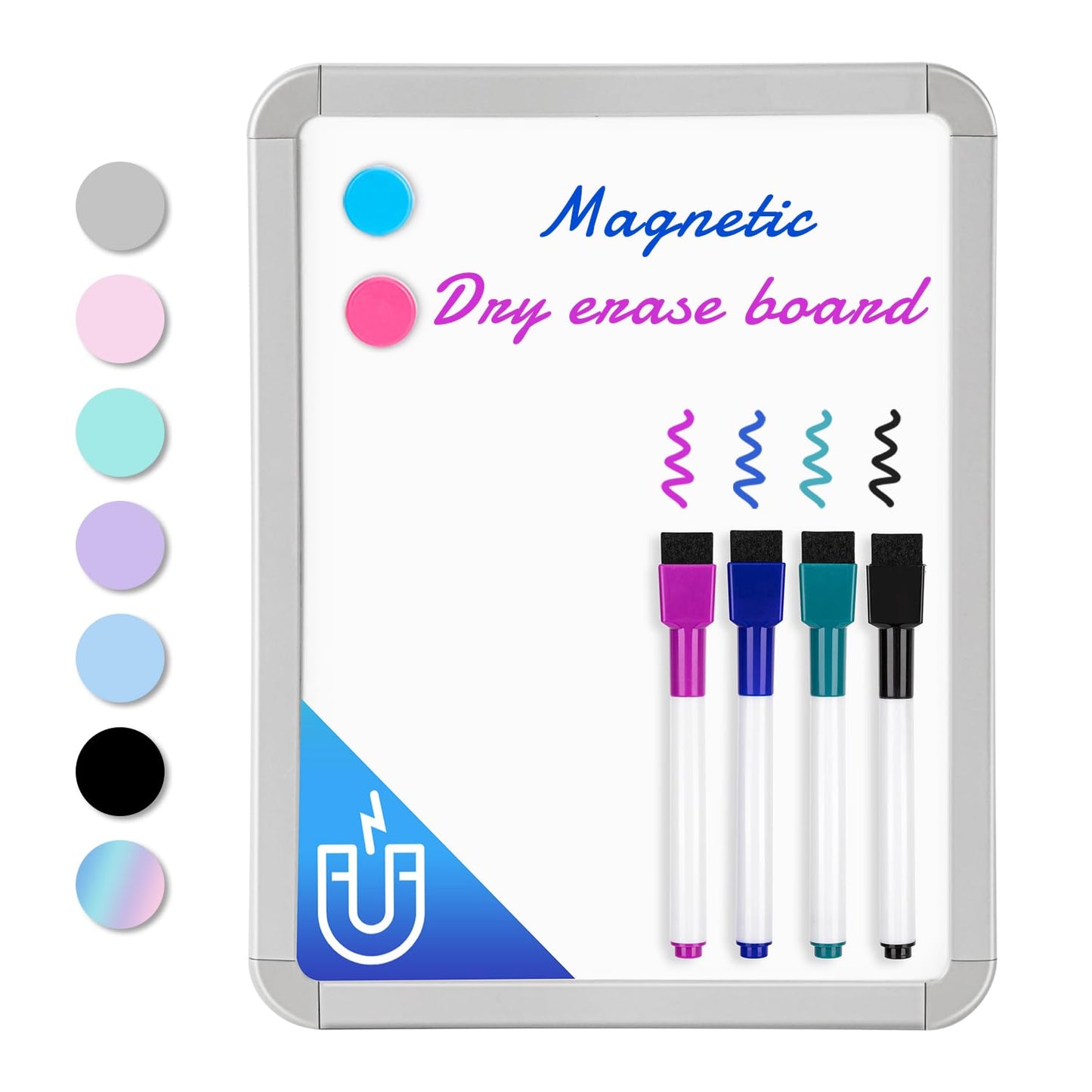 VUSIGN Small Dry Erase Whiteboard, 8.5 x 11 Inches White Board for Kids, Students, Fridge, Locker, Mini Dry Erase Board