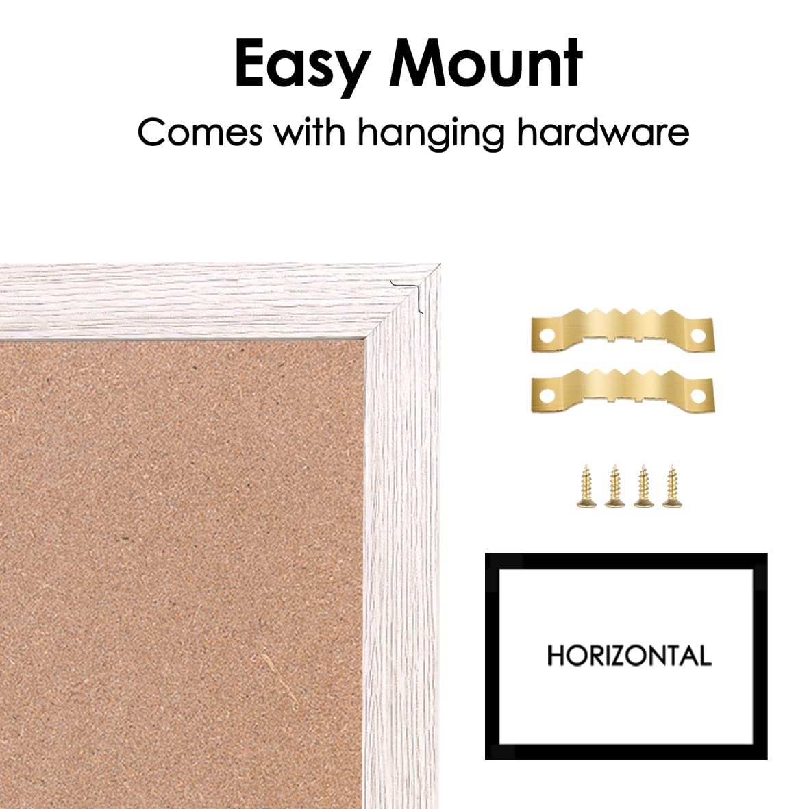 TORASO Whiteboard Calendar & Corkboard, Small Combination Dry Erase White Board & Bulletin Board, 13" x 17", White Wood Framed Calendar/Cork Combo Board(ZHYL-WH-3343)