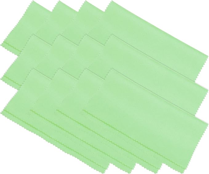 PATIKIL Eyeglass Microfiber Cleaning Cloth 7"x6", 12 Pack Glasses Cleaning