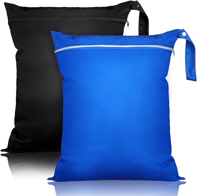 Shappy 2 Pcs Large Travel Laundry Bag Washable Waterproof Wet Dry Large Dirty