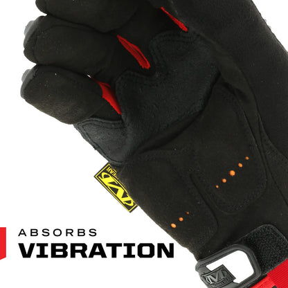 Mechanix Wear - M-Pact Work Gloves (Large, Black/Red)