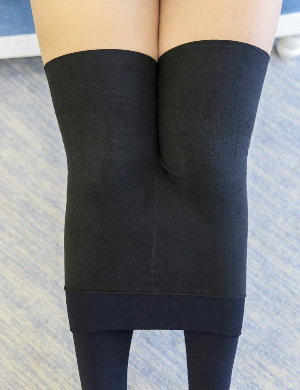 TOCONFFON Winter Warm Women Tights Fleece Lined Leggings Elastic Pants