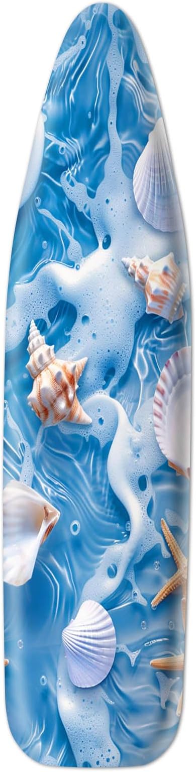 Summer Ocean Shell Ironing Board Cover Stretch Fabric