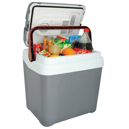 Koolatron 12V Iceless Cooler & Warmer – Portable 26 qt Electric Cooler/Nevera Portátil Eléctrica for Car Truck Camper Boat Hard Sided Mini Fridge for Camping Picnic Travel Lunch Food Drinks Office