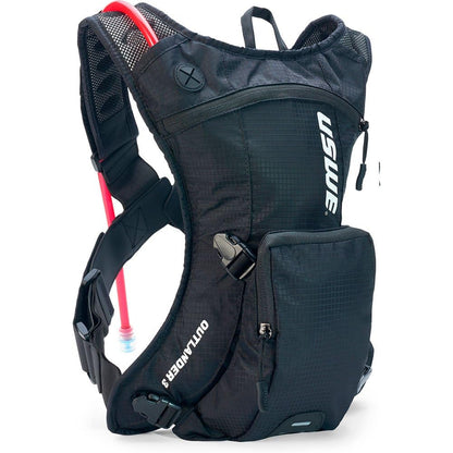 USWE Outlander 3L Extra Small Hydration Pack with 1.5L/50 oz Water Bladder, Hydration Backpack - Backpack for Cycling, MTB, Trail Running & More, Carbon Black