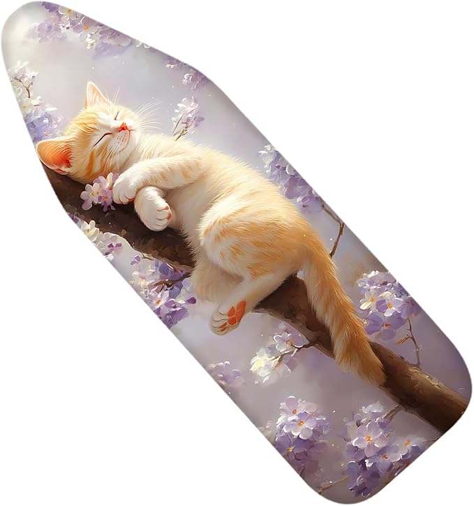 Nuxovilar Sleeping Orange Kitten Among Blossoms Ironing Board Cover, This Cover