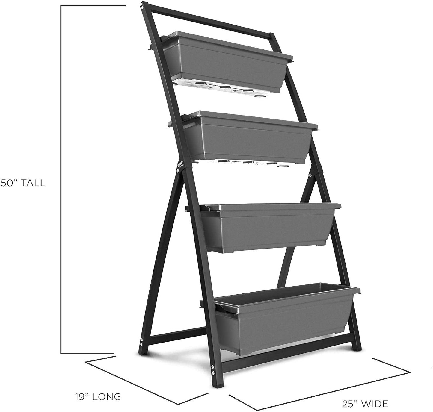 Outland Living 4-Ft Raised Garden Bed - Vertical Garden Freestanding Elevated Planters 4 Container Boxes - Good for Patio Balcony Indoor Outdoor - Perfect to Grow Vegetables Herbs Flowers