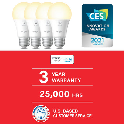 Sengled Smart Light Bulbs, Color Changing Alexa/Bluetooth Mesh, Dimmable LED Bulb A19 E26 Multicolor, High CRI, High Brightness, 8.7W 800LM, 1Pack