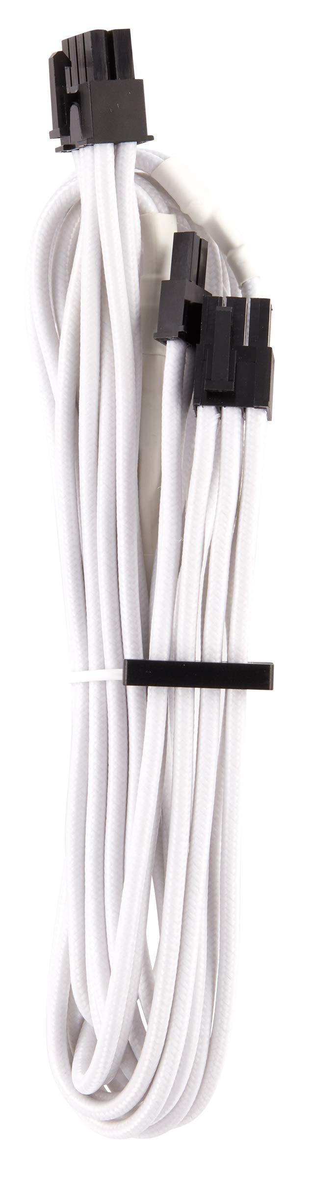 Corsair CP-8920217 Premium Individually Sleeved PSU Cables Starter Kit – Black, 2 Year Warranty, White