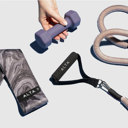 ALTA Mini Loop Bands for Exercise - Premium Durable Latex - Small Resistance Bands for Women, Booty Bands for Working Out, Leg Stretch Loops for Physical Therapy, Pilates Exercise Mini Bands Set